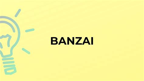 banzai meaning
